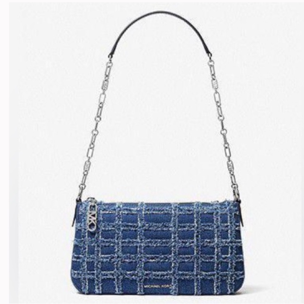 Michael Kors Blue Checkered Women's Bag